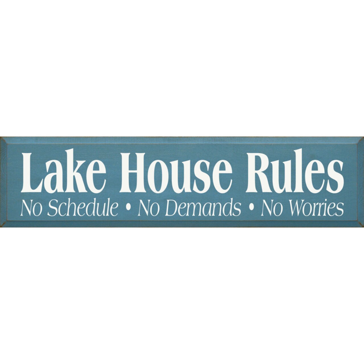 Lake House Rules Solid Wood Wall Sign Knotty Pine Lakeside Decoration